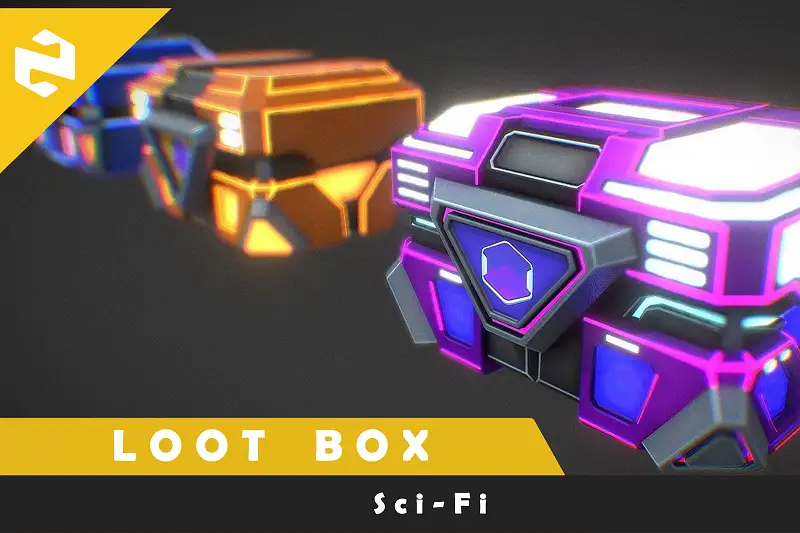 Loot Box Sci-Fi Asset Image