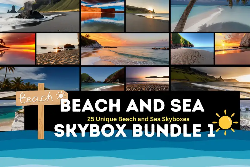 Beach and Sea SkyBox Bundle 1 - 25 Various Beach and Sea Skyboxes Asset Thumbnail