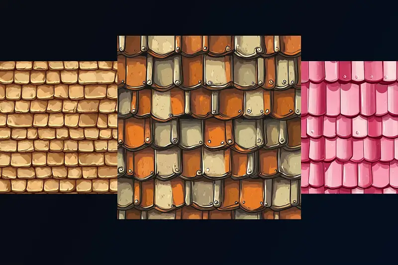 NHC - Pixelized Roof Textures Asset Image