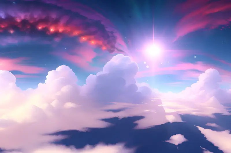 Skybox: Aurora above the clouds Asset Thumbnail