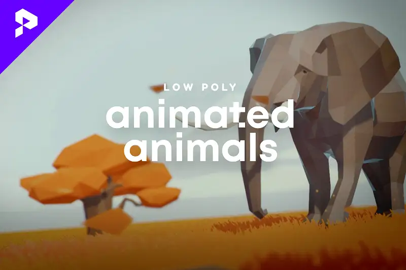 Low Poly Animated Animals Asset Thumbnail