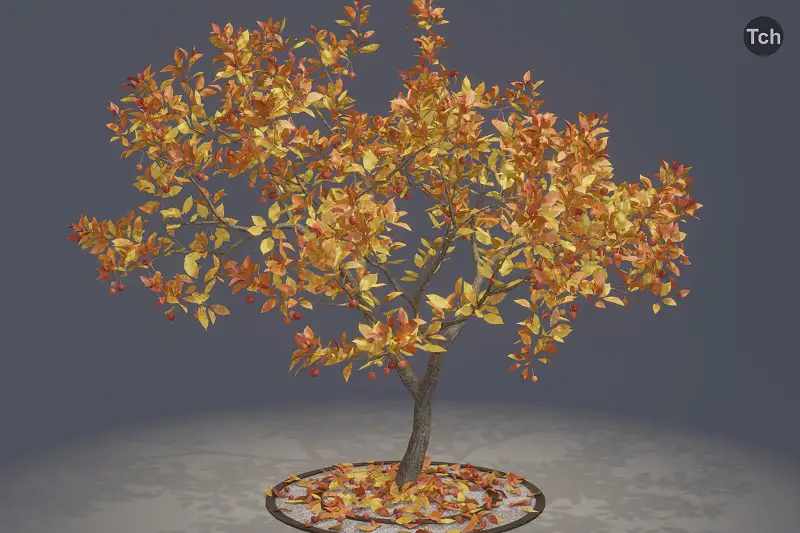 Fall tree (3D) Asset Thumbnail