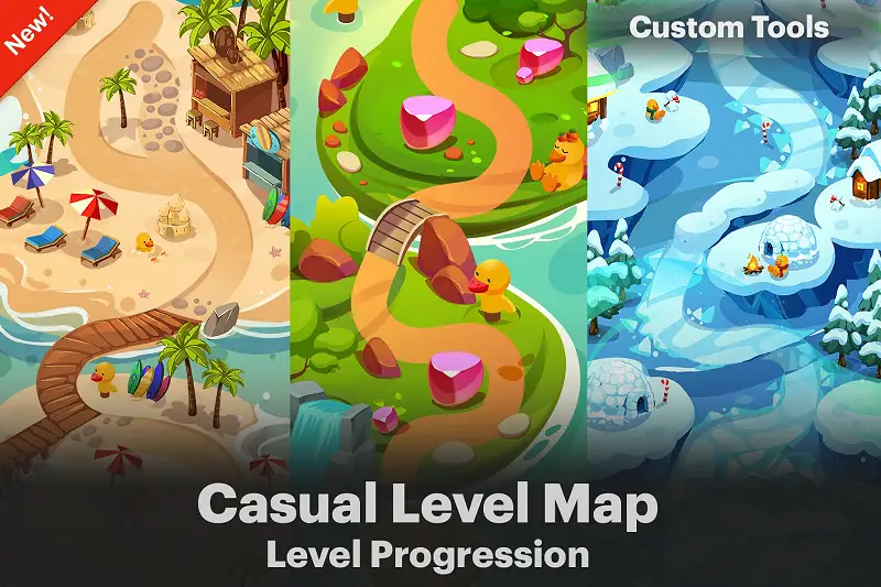 Casual Maps - Level Progression Asset Image