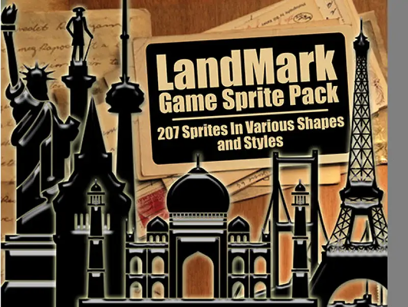 LandMark Game Sprite Pack Asset Image