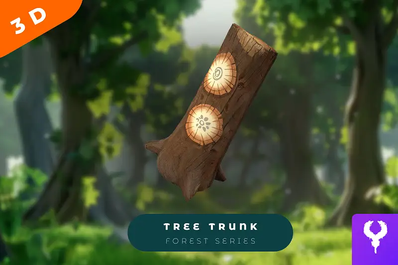 Cartoon Tree Trunk Asset Thumbnail