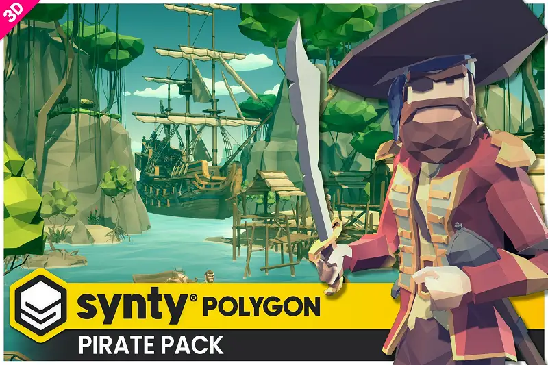 Pirate Pack - Synty POLYGON - 477 Assets! Asset Thumbnail