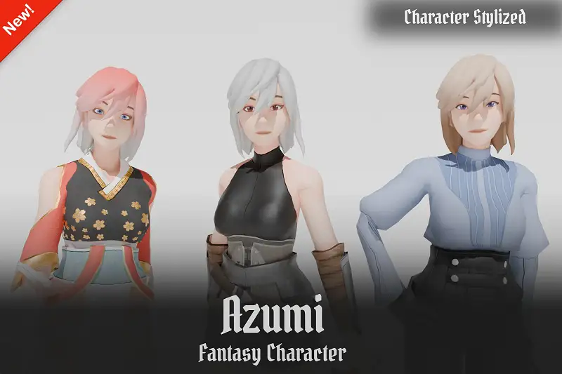 Fantasy Character - Azumi (dual swordswoman) Asset Image