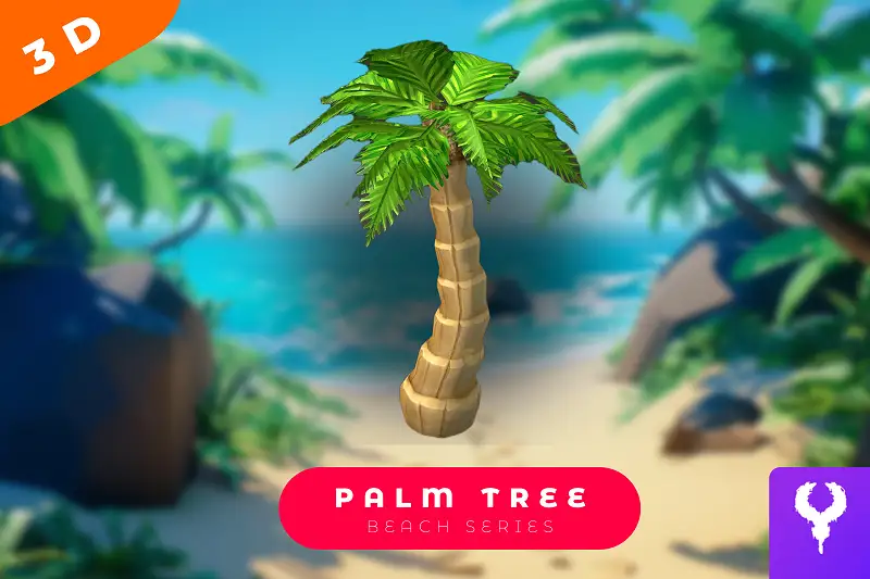 Cartoon Palm Tree Asset Thumbnail