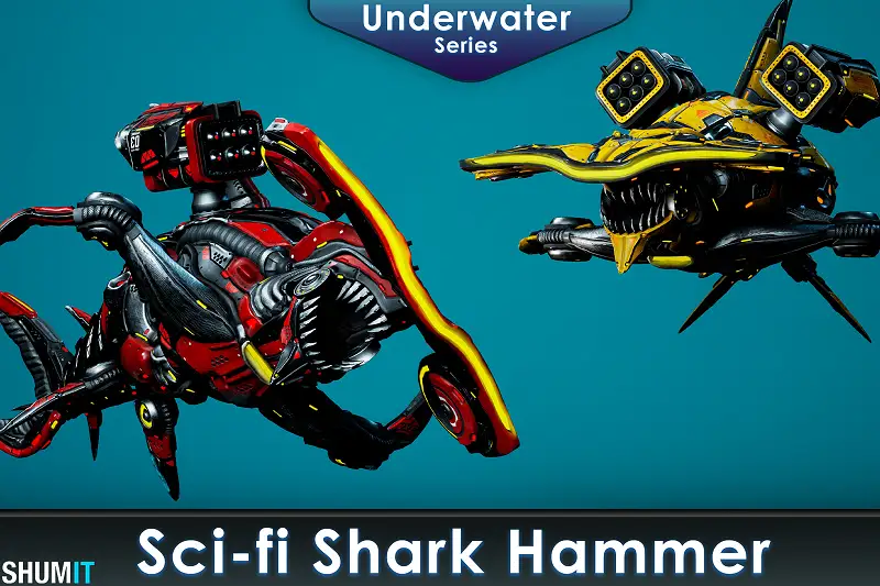 Sci-Fi Shark HammerHead Asset Image