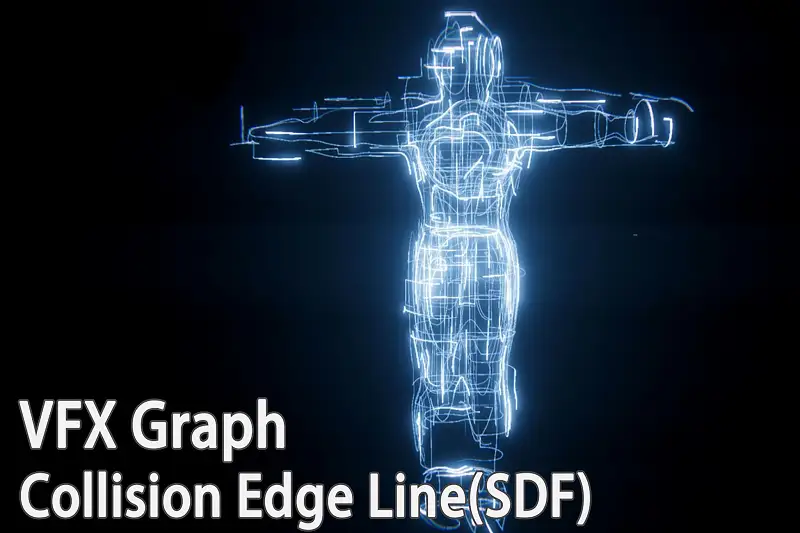 VFX Graph：Collision Edge Line(SDF) Asset Image