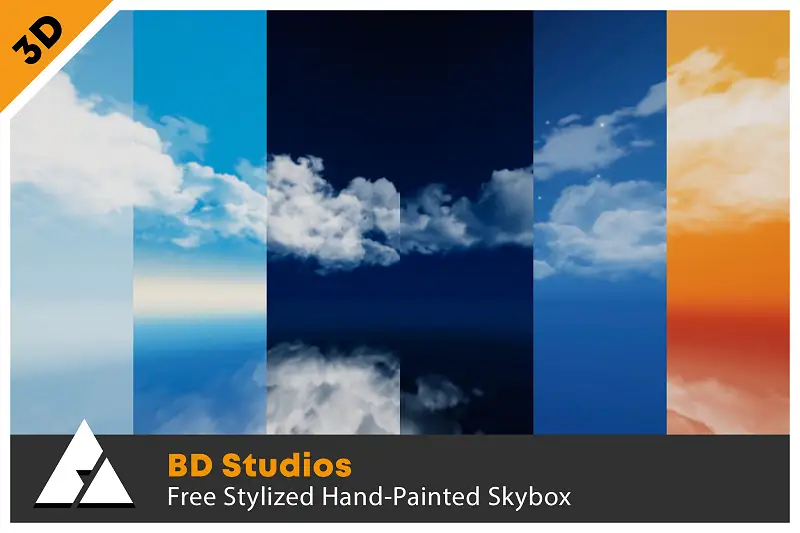 Free Stylized Hand-Painted Skybox Asset Thumbnail