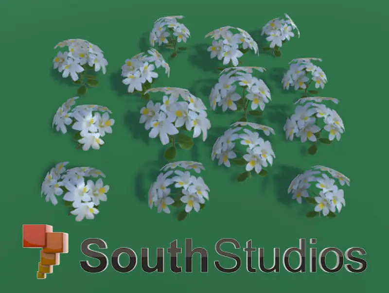 LowPoly Flower A07 Asset Thumbnail