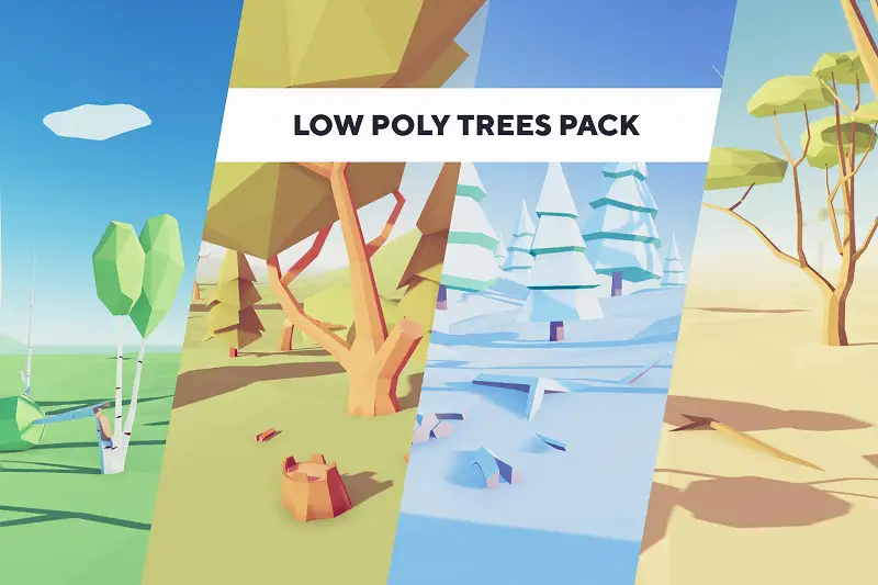 Low Poly Trees - Pack Asset Thumbnail