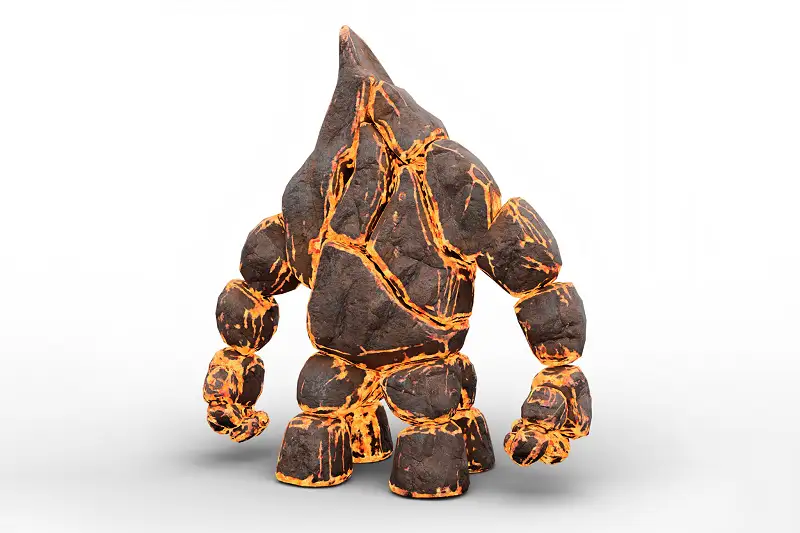 Lava Stone Four Legs Golem Asset Image