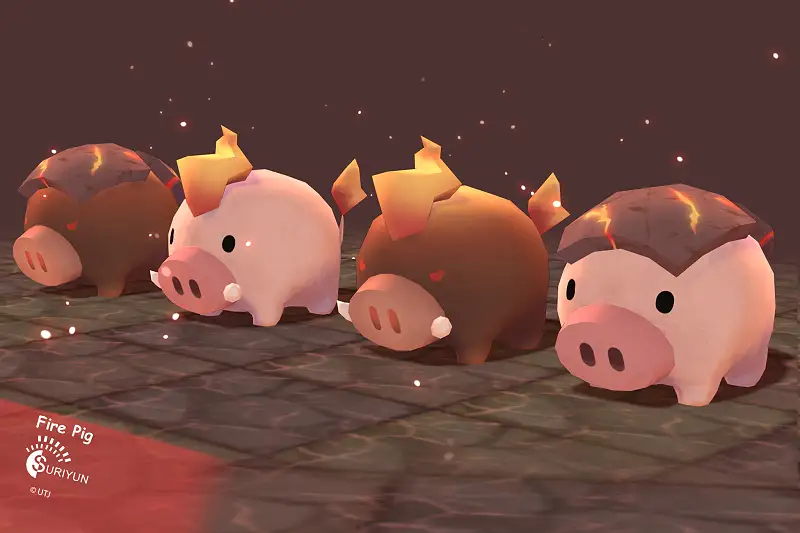 Fire Pig Asset Image