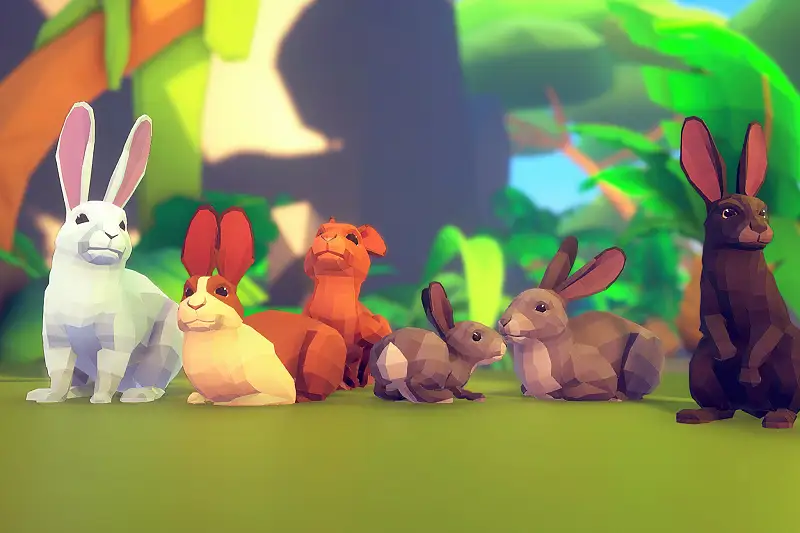 Poly Art: Rabbit Asset Thumbnail