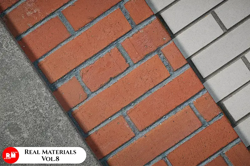 Real Materials vol.8 - Brick and mortar Asset Image