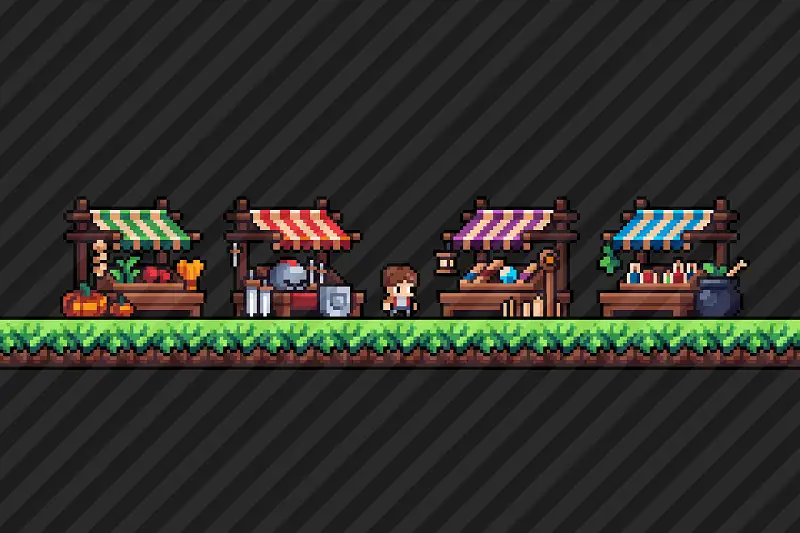 Pixel Buildings Asset Thumbnail