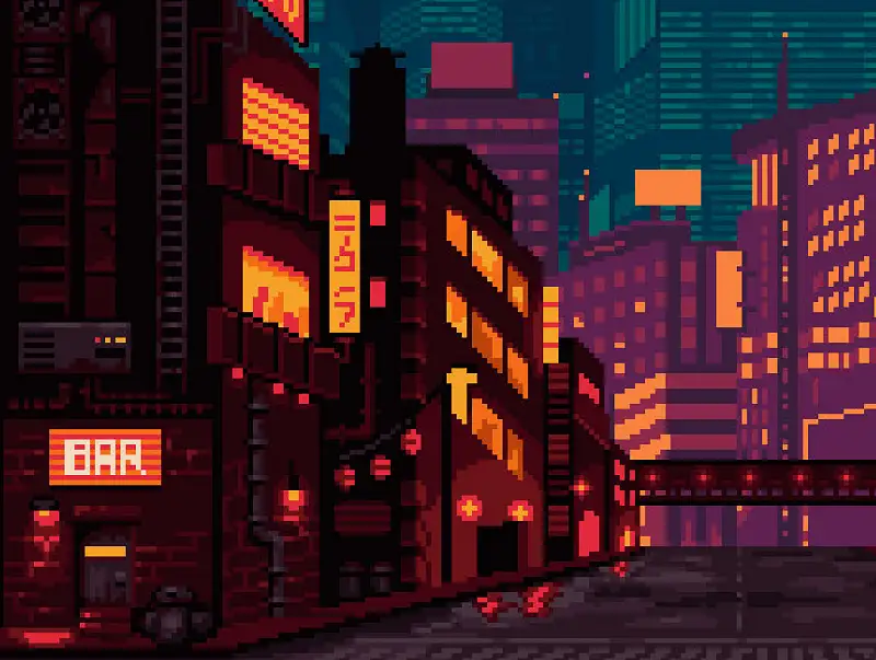 Cyberpunk Street Environment Asset Image