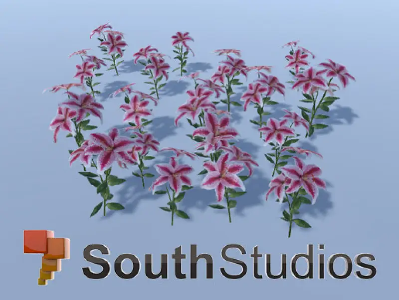 LowPoly Flower A06 Asset Thumbnail