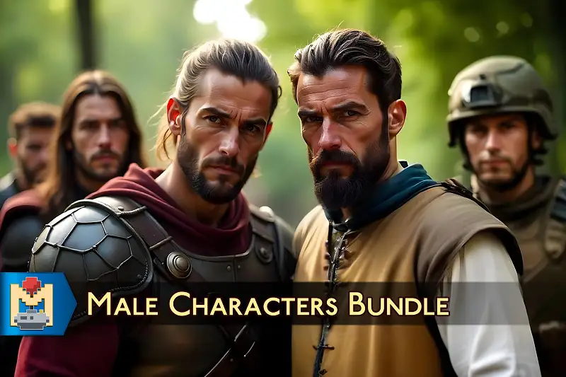 Male Characters Bundle Asset Image