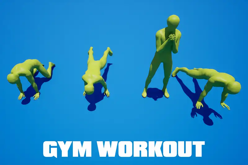 GYM Workout Animation Pack Asset Image