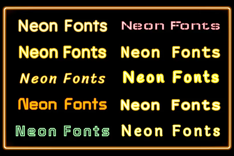 Neon Fonts Asset Thumbnail